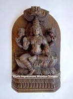Chola Impressions Antique Finish Lakshmi Devi Wooden Statue 1 Foot Chola Impressions Antique Finish Lakshmi Devi Wooden Statue 1 Foot